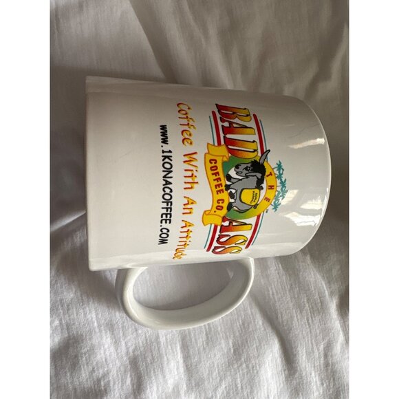 Set Of 2 Kona Hawaii Coffee Mugs Surfin Ass & Bad Ass Designs 11 Oz - Picture 12 of 13